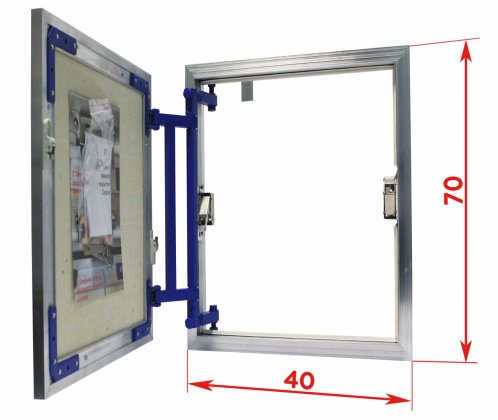 Сантехнические люки под плитку серии AL-KR 70x40 см Люкер, ревизионные сантехнические люки